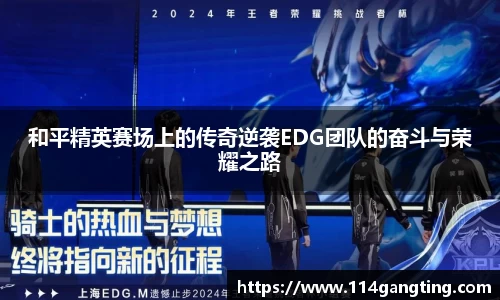 和平精英赛场上的传奇逆袭EDG团队的奋斗与荣耀之路